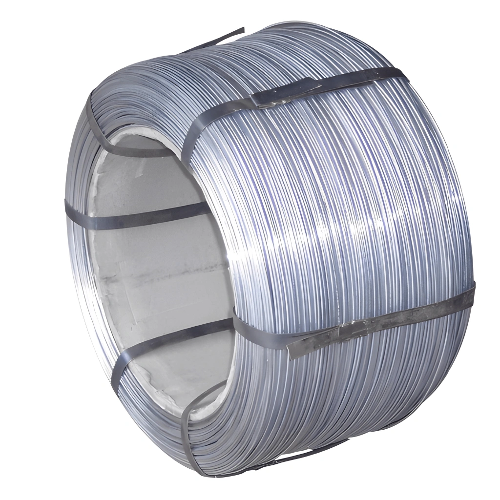 Mild steel wire coils used in construction and fabrication applications